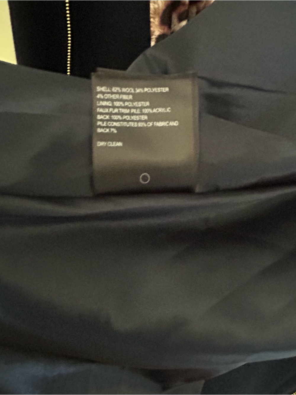 Laundry By Shelli Segal Navy Coat with Gold Hardware - Picture 7 of 7